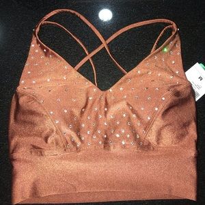 PRO DANCE/CHEER Audition top w| Swarovski Crystals